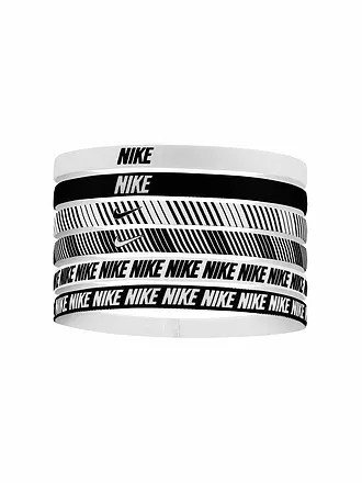 NIKE | Fasce per capelli da donna, confezione da 6, stampate | schwarz